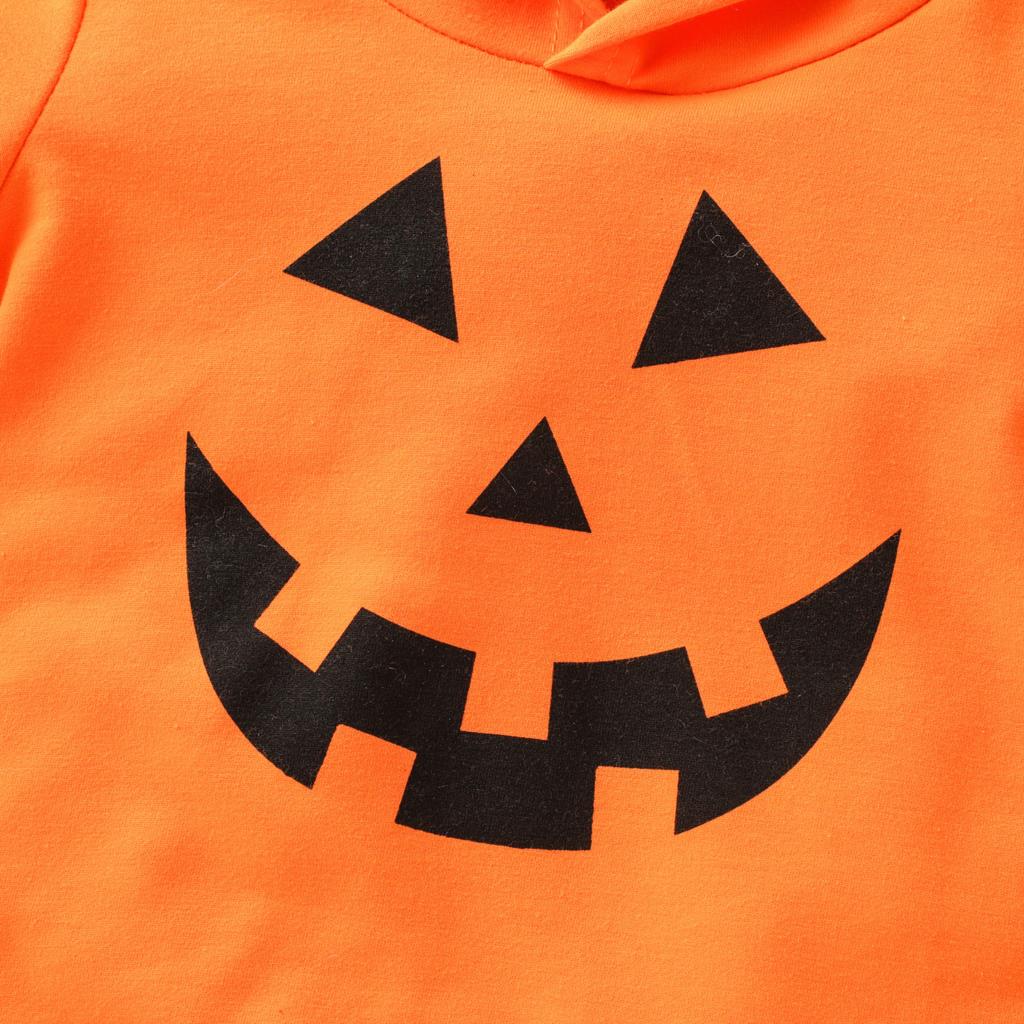 Hoodies Cotton Long Sleeve Pumpkin Hooded Toddler