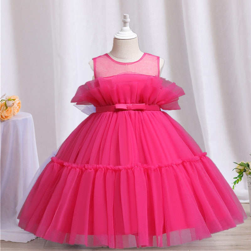 Tulle and lace Tiered Princess Dress