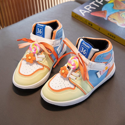 Children's sneakers with lollipop