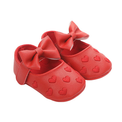 Kids Shoe with bow and heart