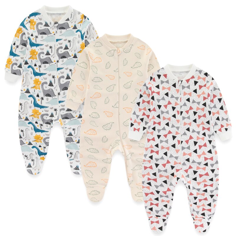 Kit 3 Printed Baby Boy Jumpsuit