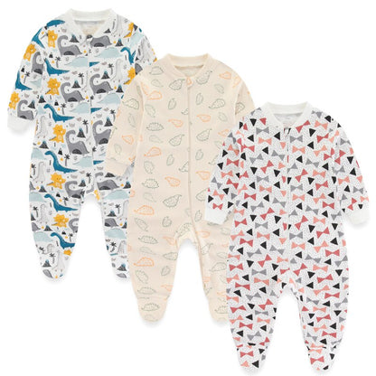 Kit 3 Printed Baby Boy Jumpsuit