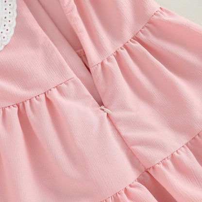 Pink Children's dress with bag