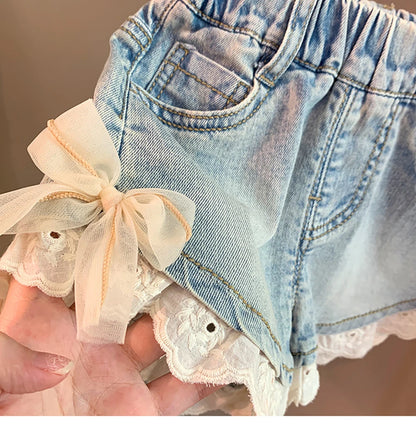 Girls' Infant Shorts Jeans Bow