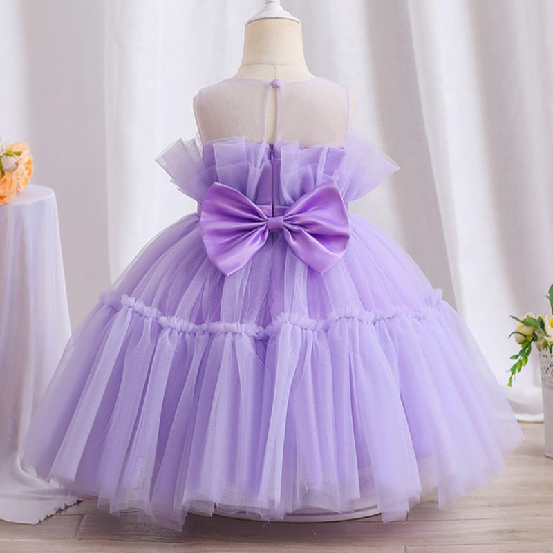 Tulle and lace Tiered Princess Dress