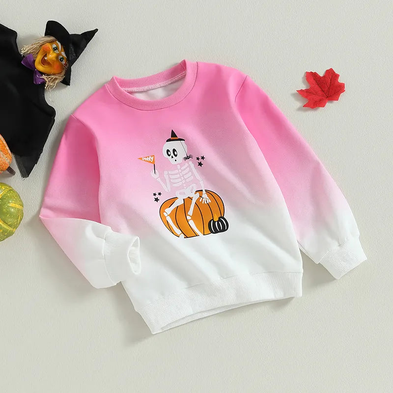 Print Color Pullover Halloween Clothes