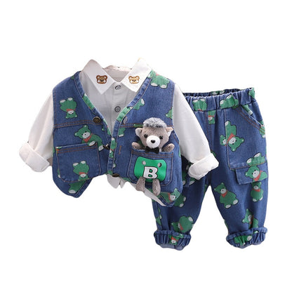 Children's set with teddy bear