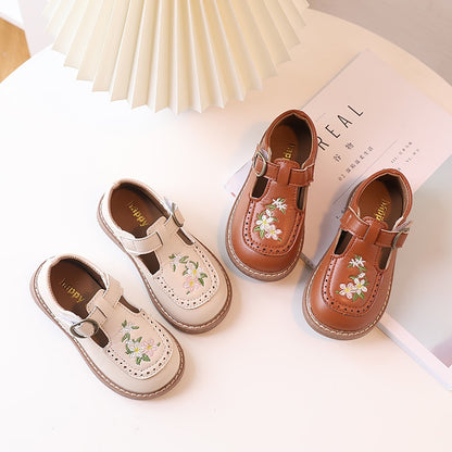 Embroidered vintage children's shoes