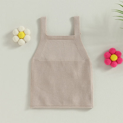 Beige baby dress with flowers