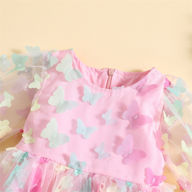 Butterfly long sleeve Baby Dress