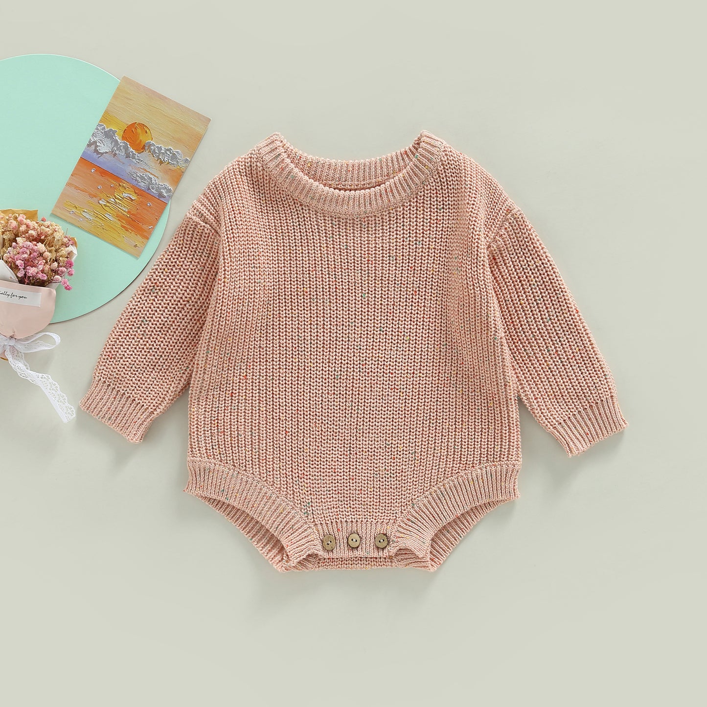 Baby basic overalls sweater