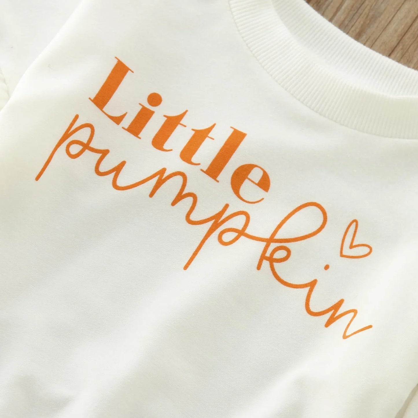 Halloween Clothes Sets 3pcs Pumpkin Letter Print