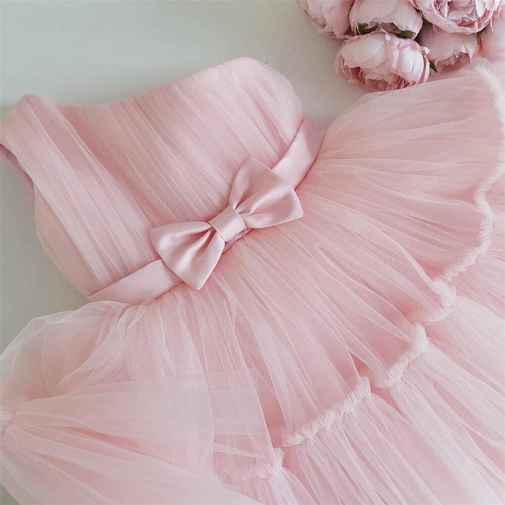 Princess tiered Dress with one strap