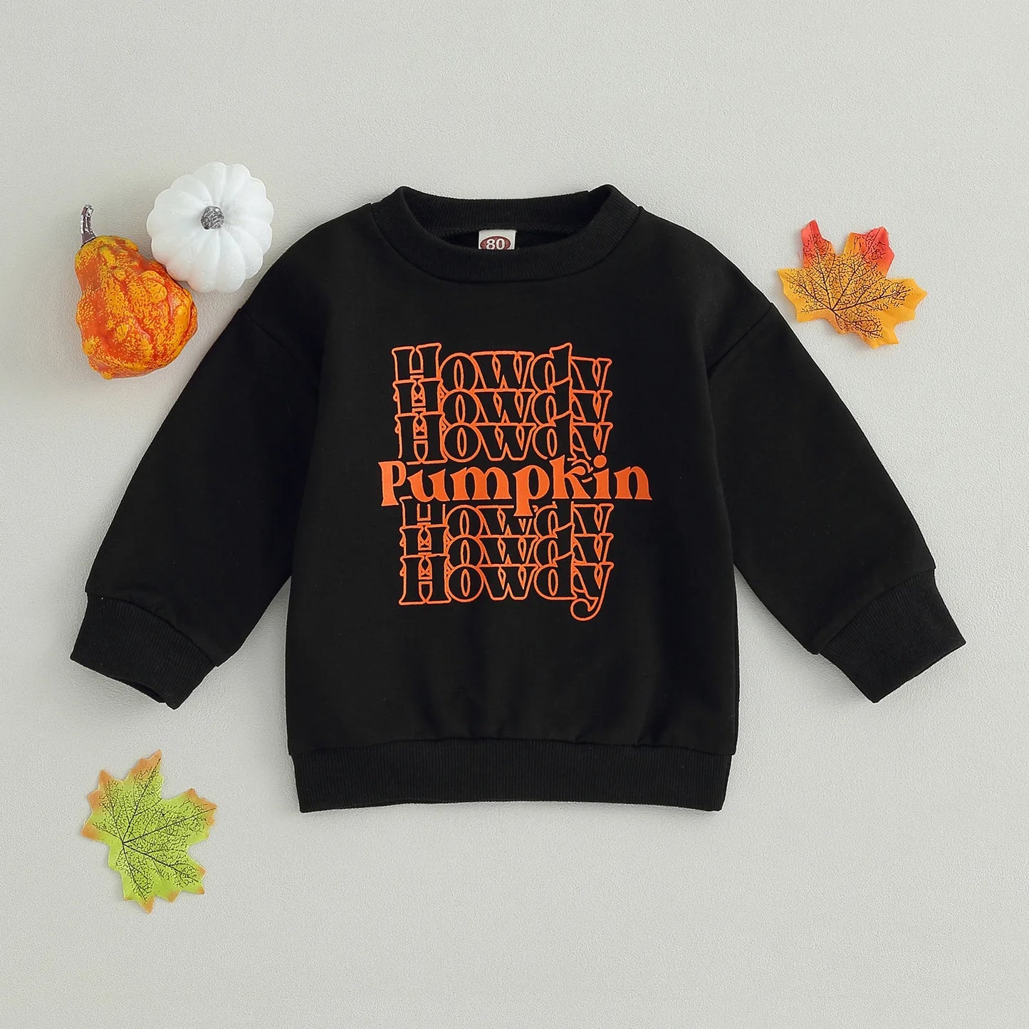 Halloween Sweatshirt Letter Print Long Sleeve Pullovers Autumn