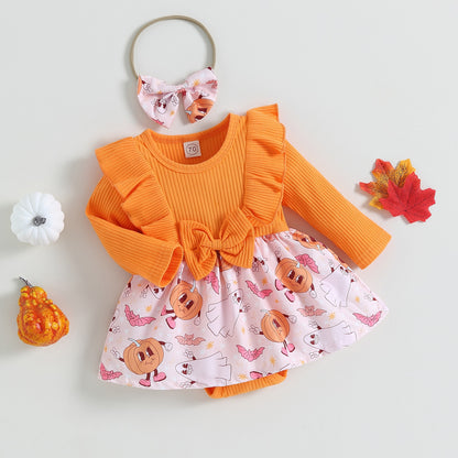 Bodysuit Children's pumpkin dress