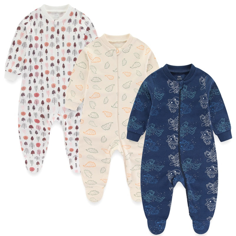 Kit 3 Printed Baby Boy Jumpsuit