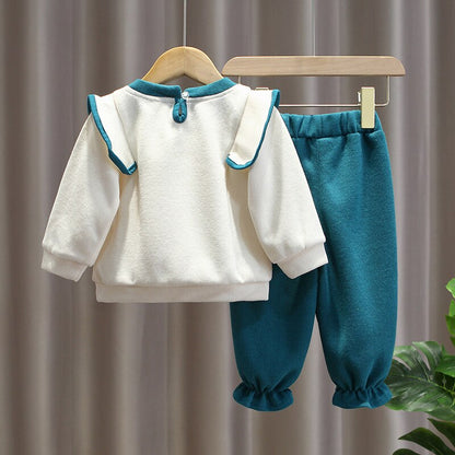 Children's winter set with bow