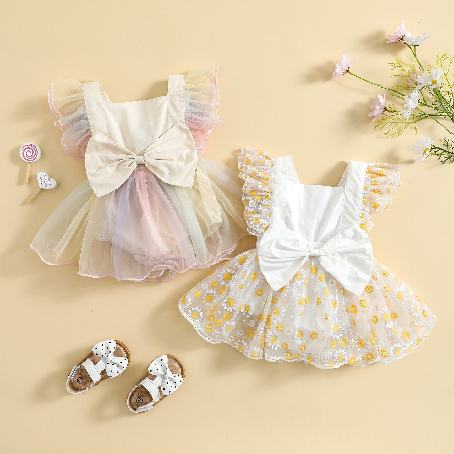 Delicate Baby dress with lace