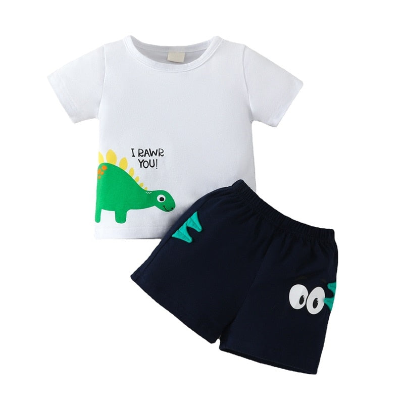 Baby boy dino set