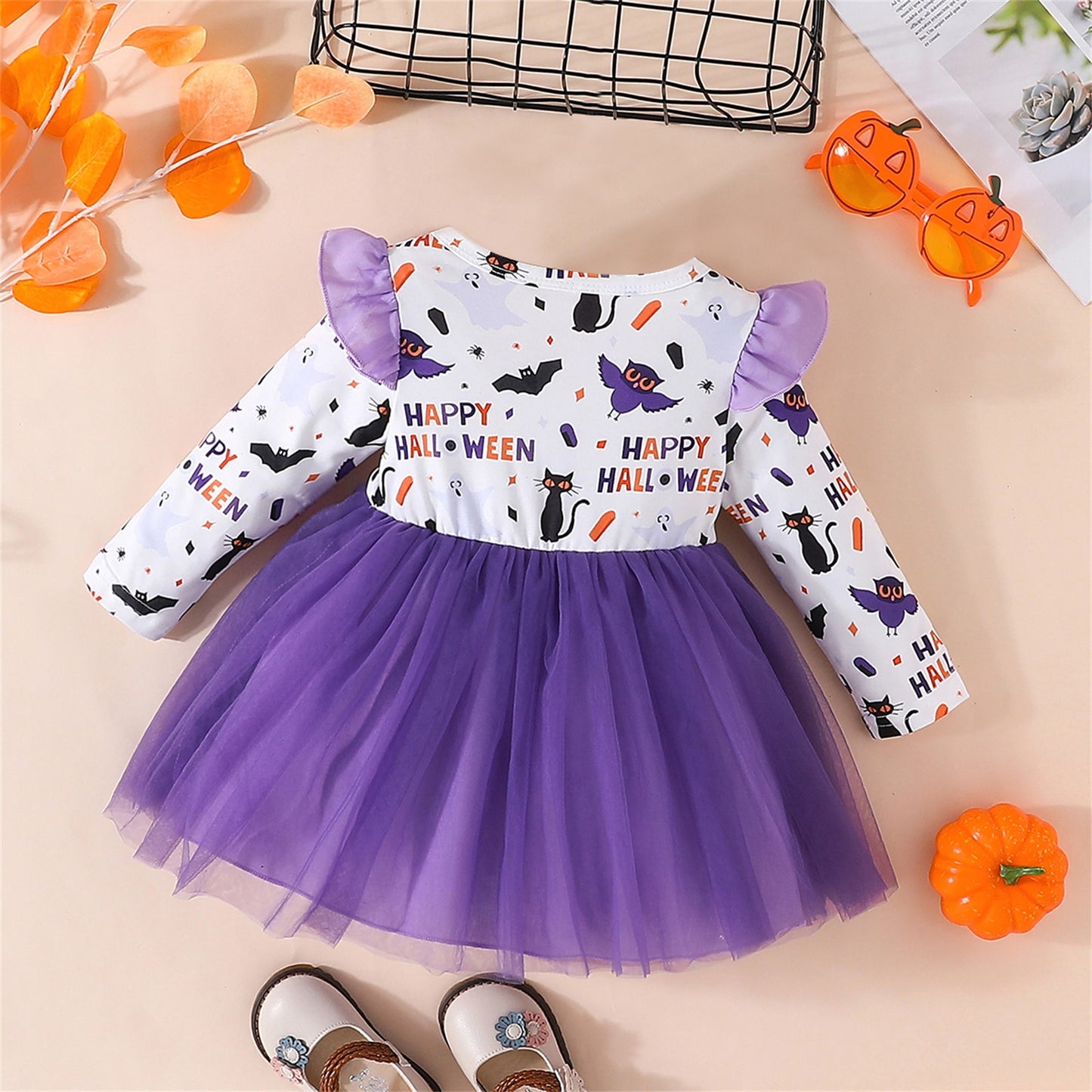 Helloween children's dress with bow