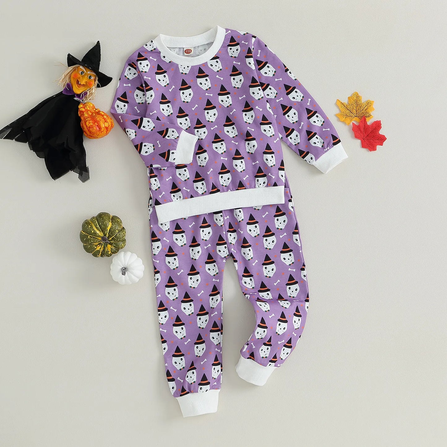 Halloween Outfits Long Sleeve Bat