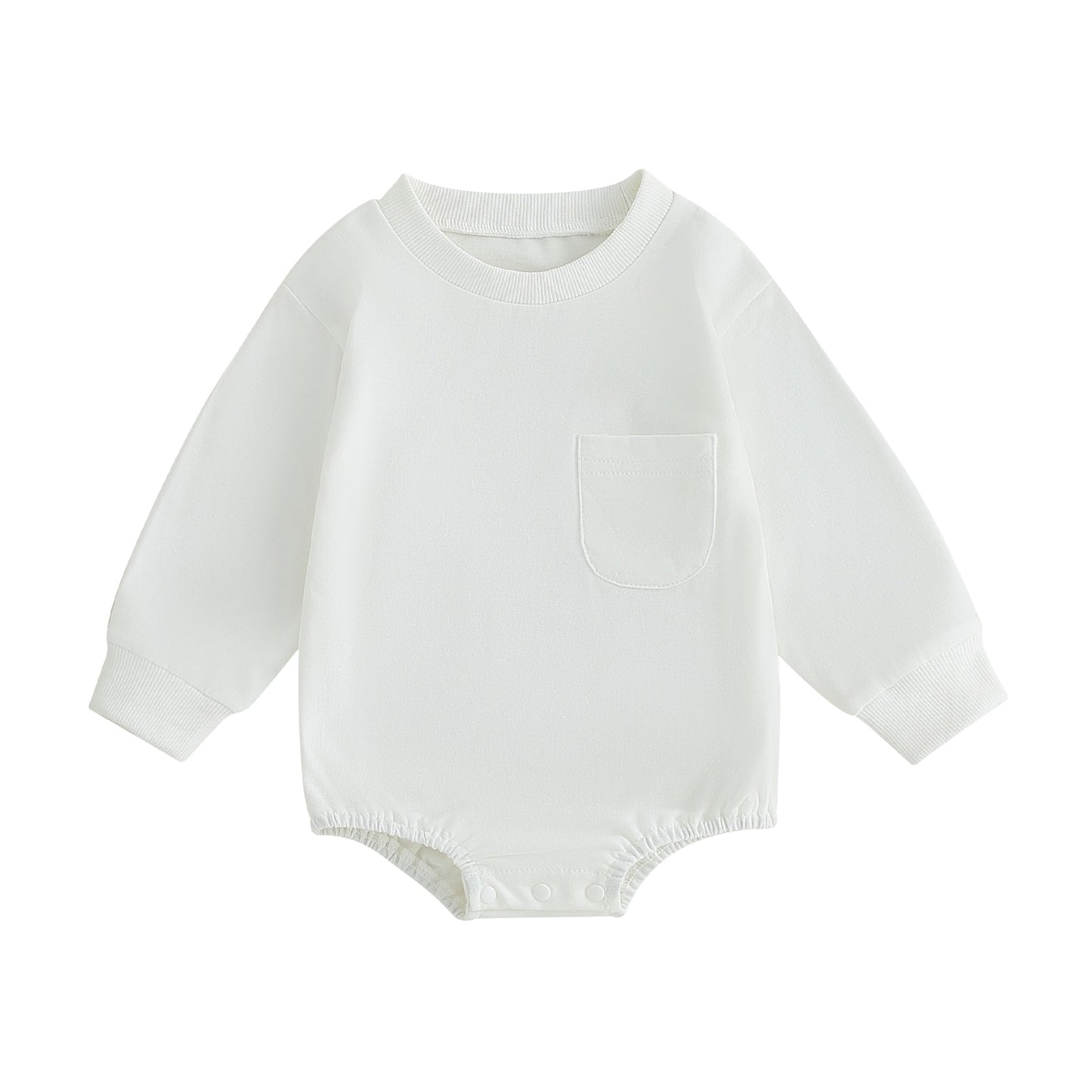 Basic kids bodysuit with pocket