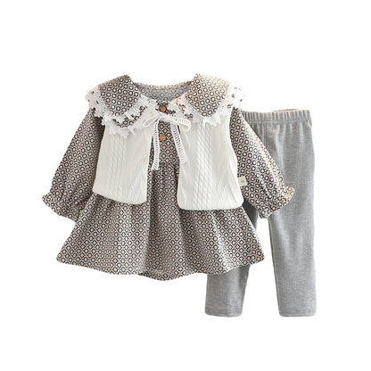 Children's 3-piece vintage patterned set