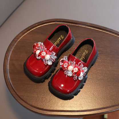 Women's children's shoes with rhinestone soles