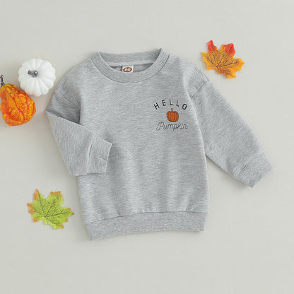 Halloween Sweatshirt Letter Print Long Sleeve Pullovers Autumn