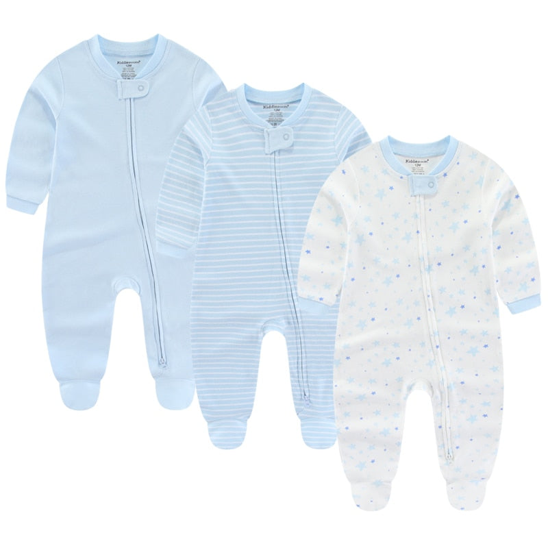 Kit 3 Printed Baby Boy Jumpsuit