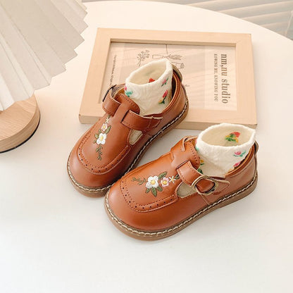 Embroidered vintage children's shoes