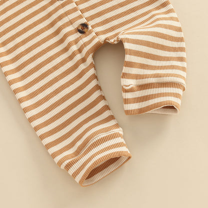 Striped baby romper