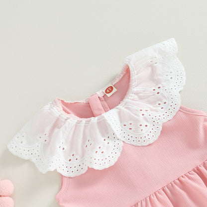 Pink Children's dress with bag