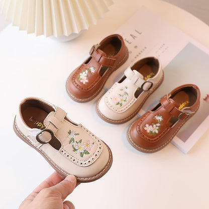 Embroidered vintage children's shoes