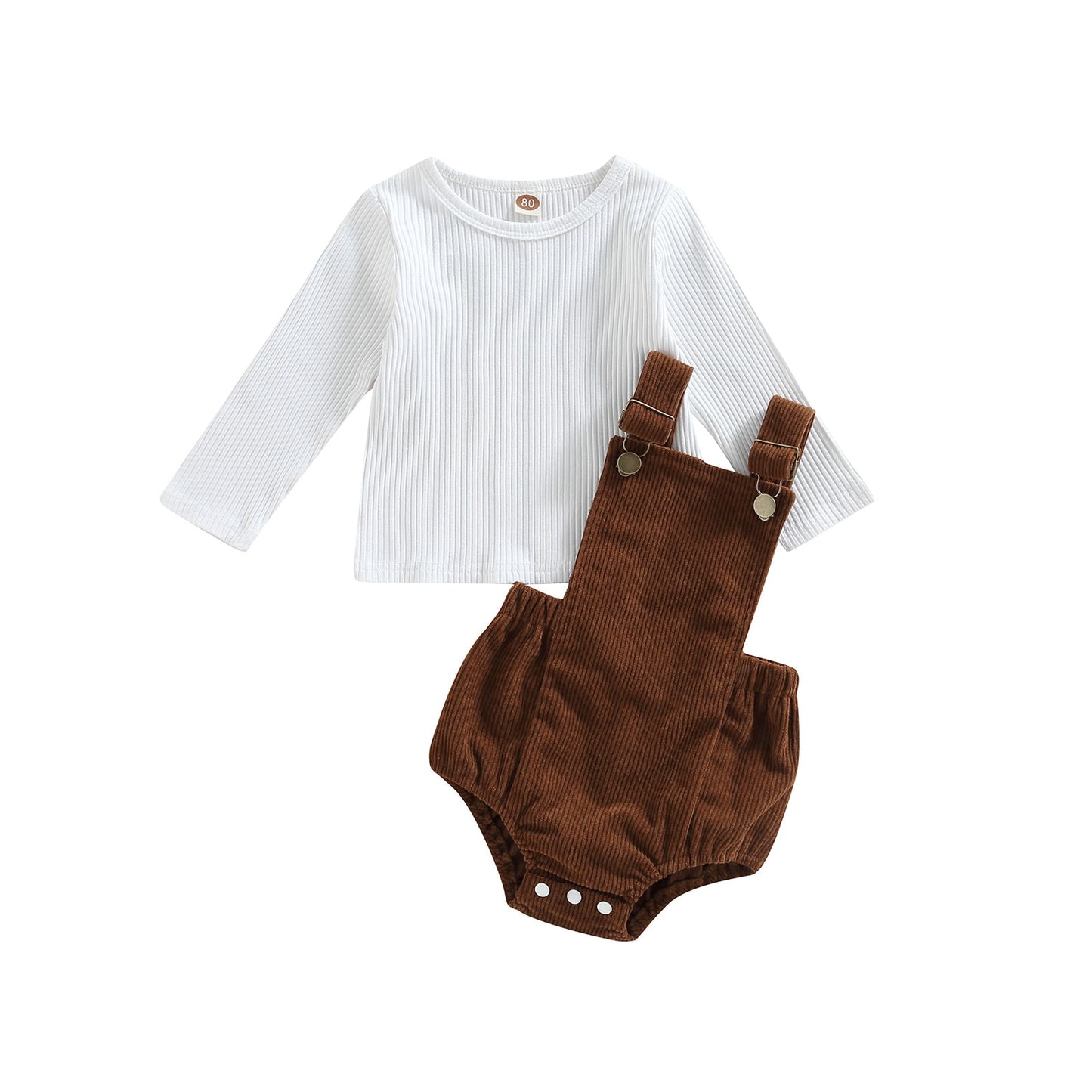 Set with children's overalls and blouse