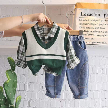 Children's set with vest and jeans