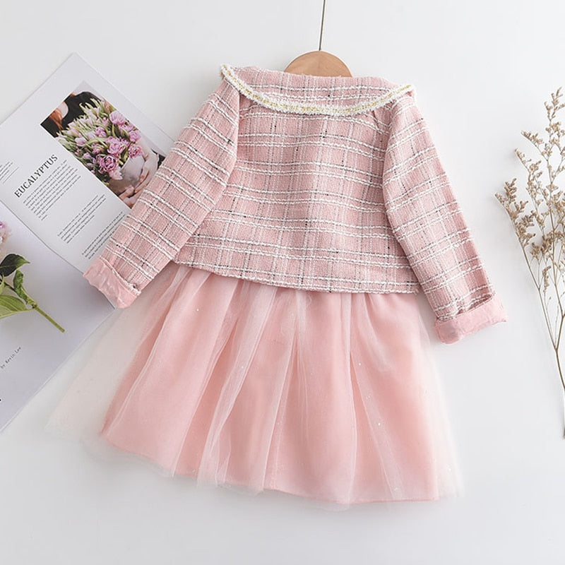 Children's set dress + cold blouse