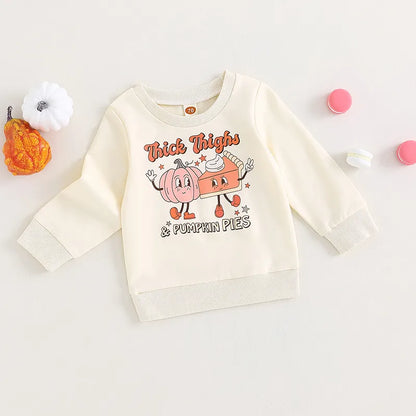 Halloween Sweatshirt Cute Pumpkin Pie