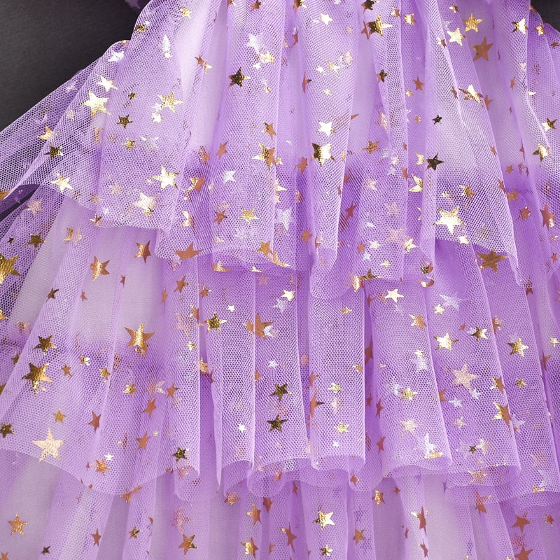 Purple Dress With Stars