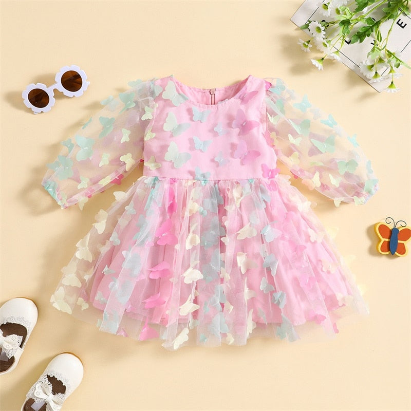 Butterfly long sleeve Baby Dress