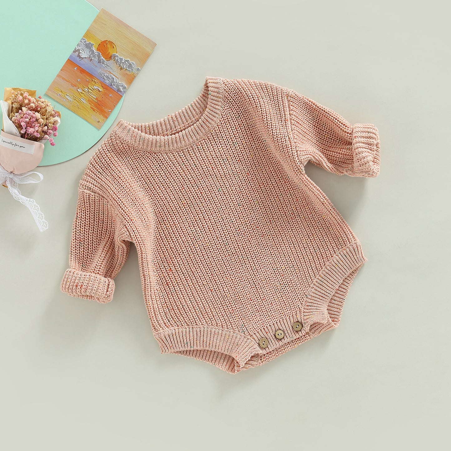 Baby basic overalls sweater