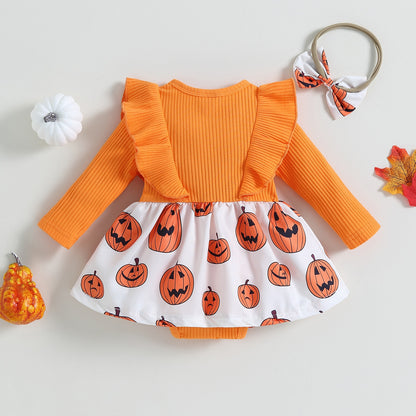 Bodysuit Children's pumpkin dress