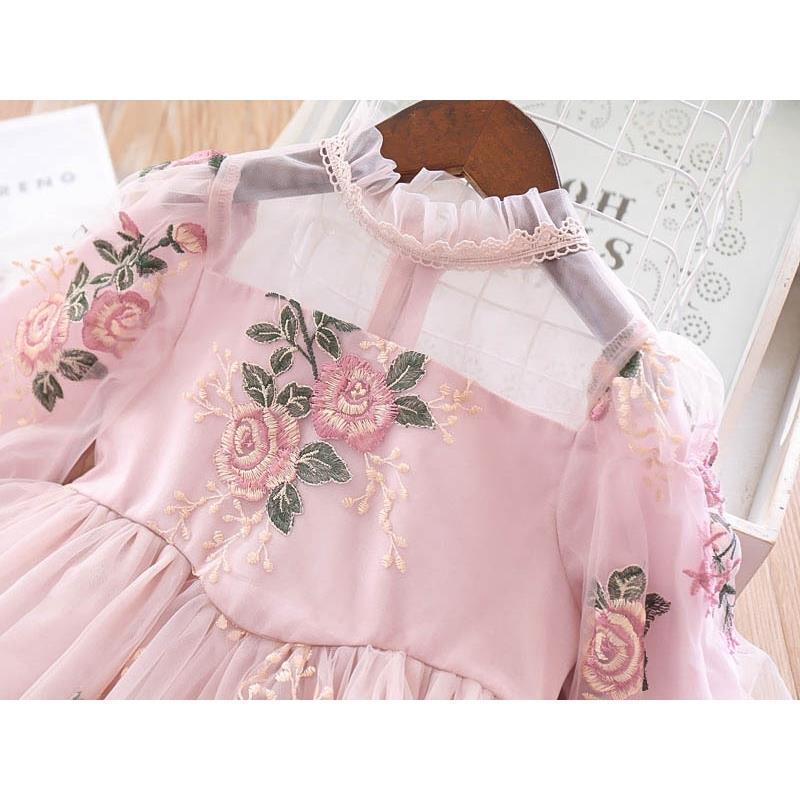 Elegant Children's Dress With Flowers