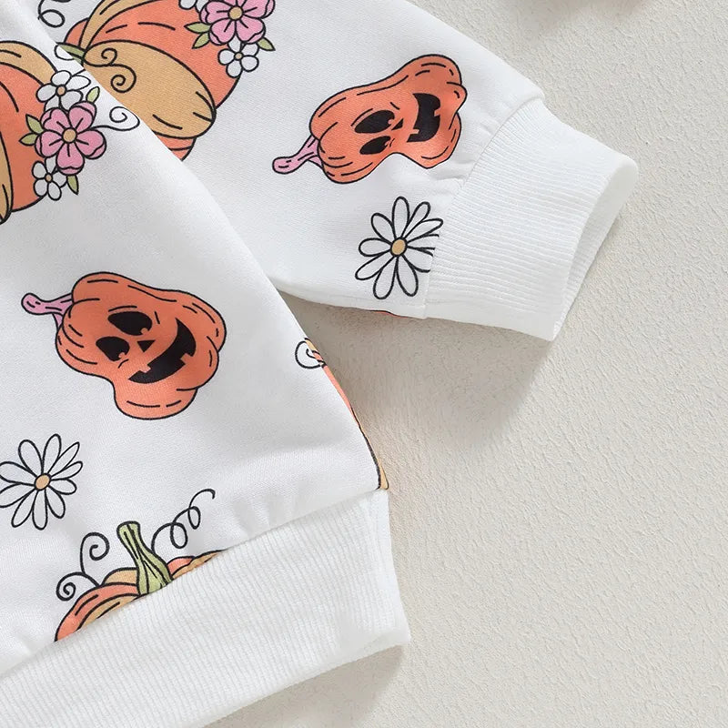 Halloween Sets Long Floral Pumpkin