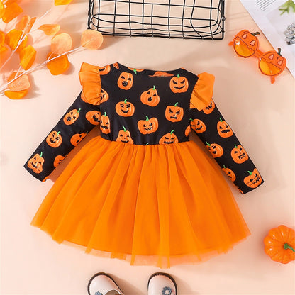 Helloween children's dress with bow