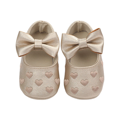 Kids Shoe with bow and heart