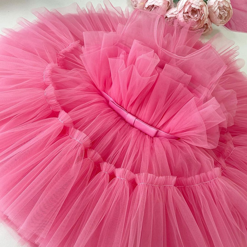 Tulle and lace Tiered Princess Dress