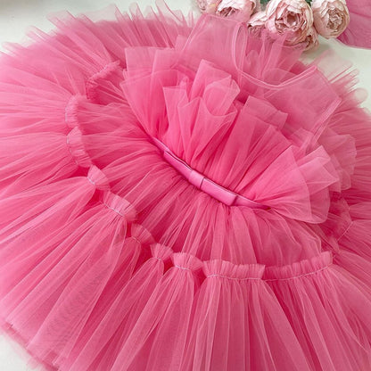 Tulle and lace Tiered Princess Dress