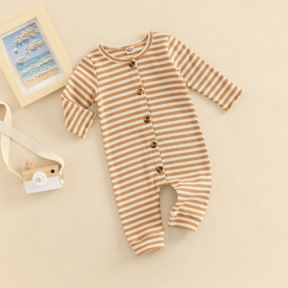 Striped baby romper