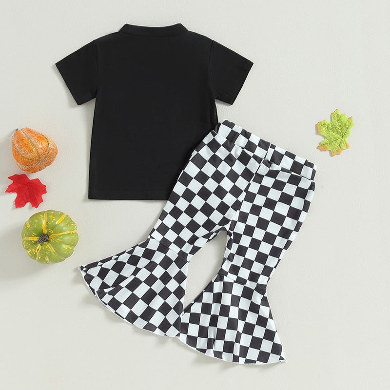 Children's set with Flair Checkered pants